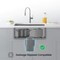 Kibi 27in Handcrafted 316 Stainless Steel 16 Gauge Single Bowl Workstation Undermount Kitchen Sink K3-S27T - alternate 3